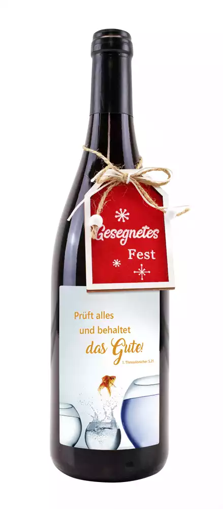 Holz-Geschenkanhänger "Gesegnetes Fest"